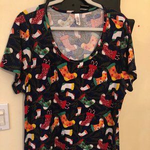 LuLaRoe Holiday Christmas Classic T Tee 3XL